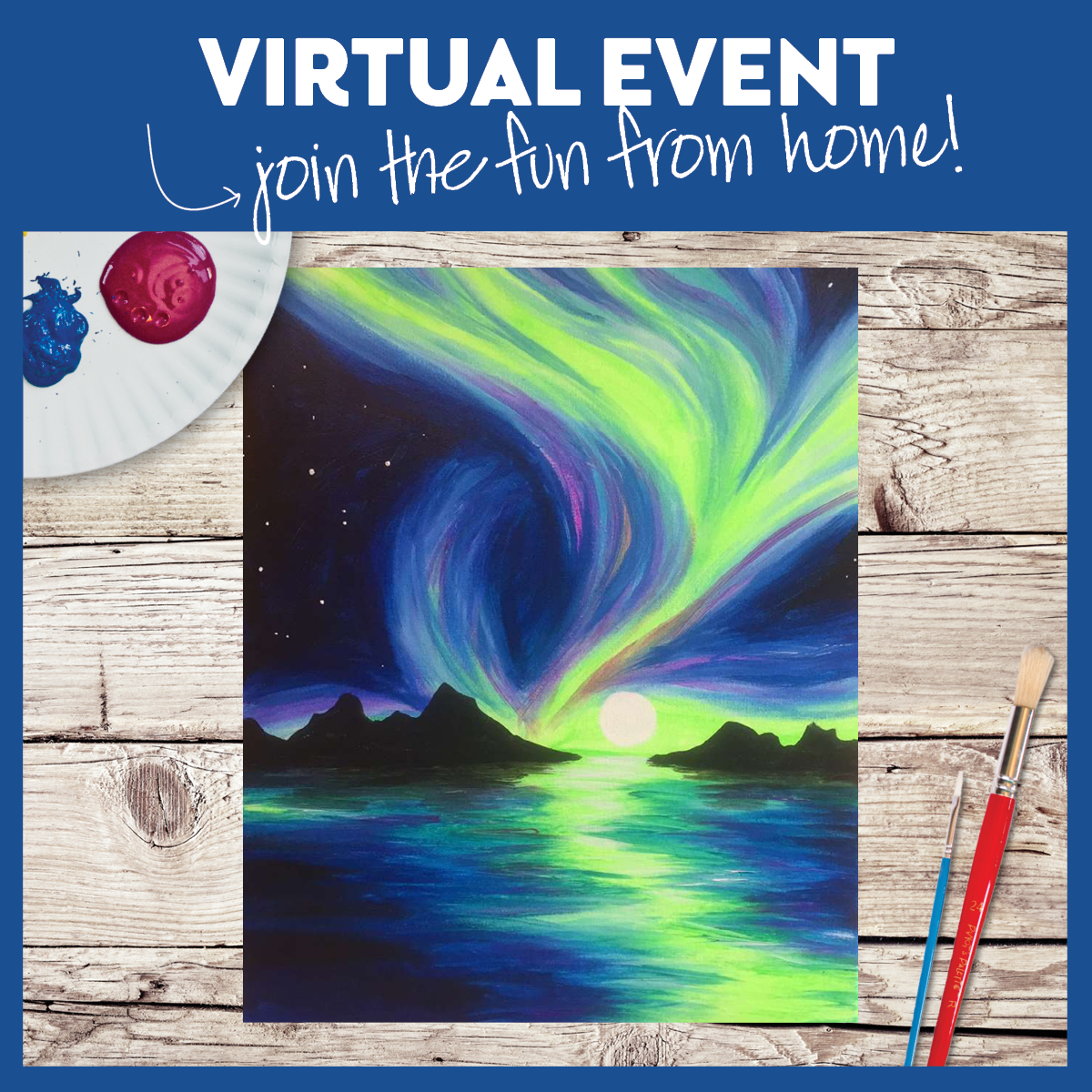 LIVE INTERACTIVE VIRTUAL CLASS - ART KIT INCLUDED (HAVE SUPPLIES? THEN IT'S ONLY $15!)